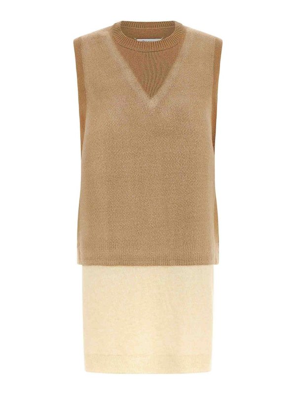 Maison Margiela: Chalecos - Chaleco - Beis