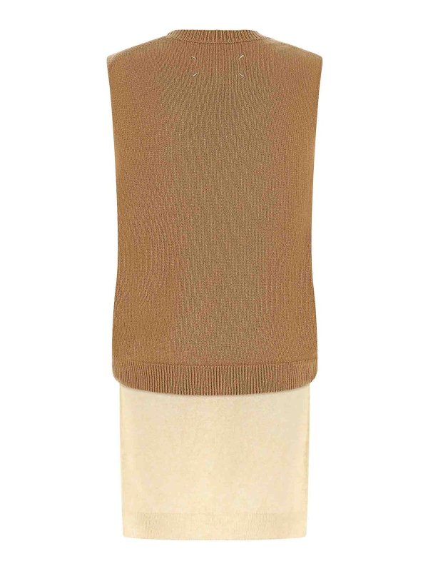 Maison Margiela: Chalecos online - Chaleco - Beis