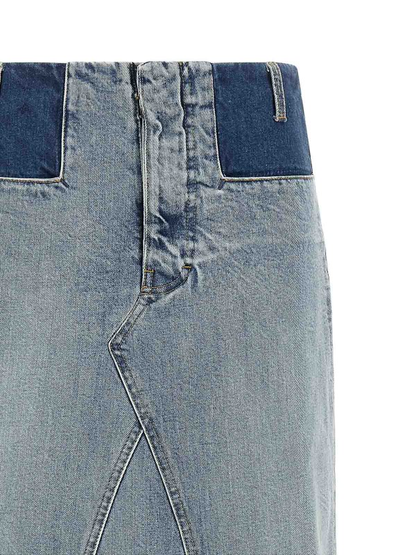 The Best Shops Maison Margiela: Knielange und Midi Röcke - Midirock - Hellblau