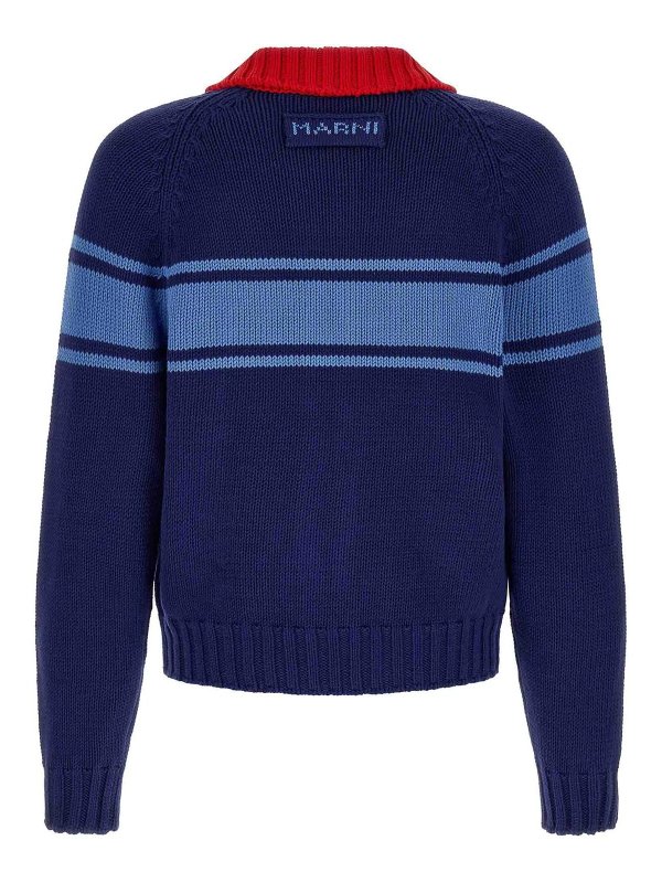 Marni: Cardigans online - Cardigan - Bleu