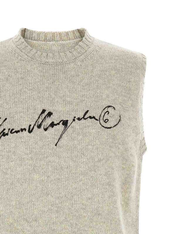 The Best Shops MM6 MAISON MARGIELA: Chalecos - Chaleco - Gris