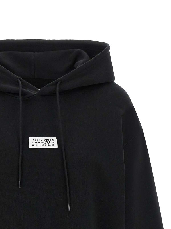 The Best Shops MM6 MAISON MARGIELA: スウェット＆セーター - スウェットシャツ/セーター - 黒