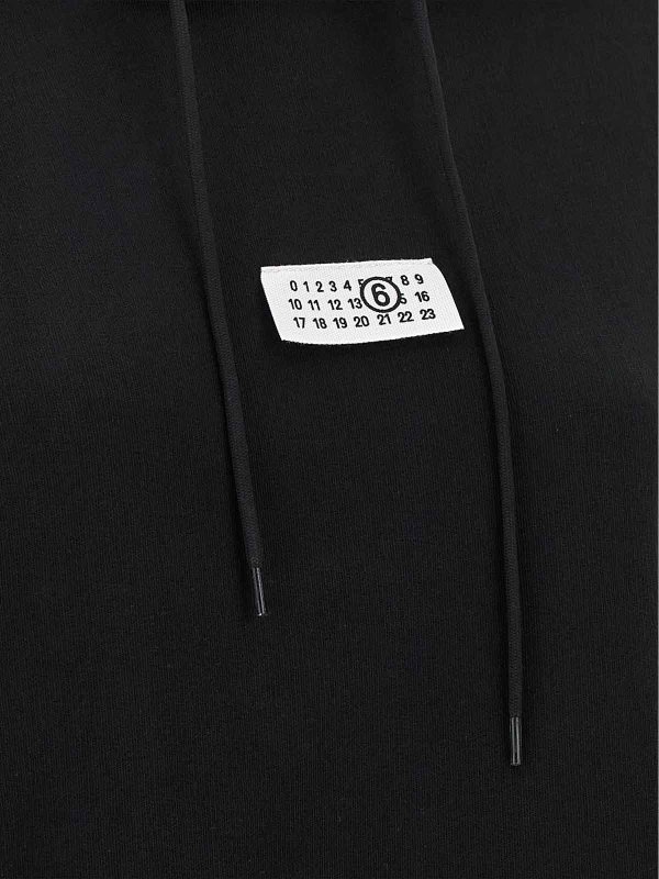 スウェットシャツ/セーター - 黒 shop online: MM6 MAISON MARGIELA