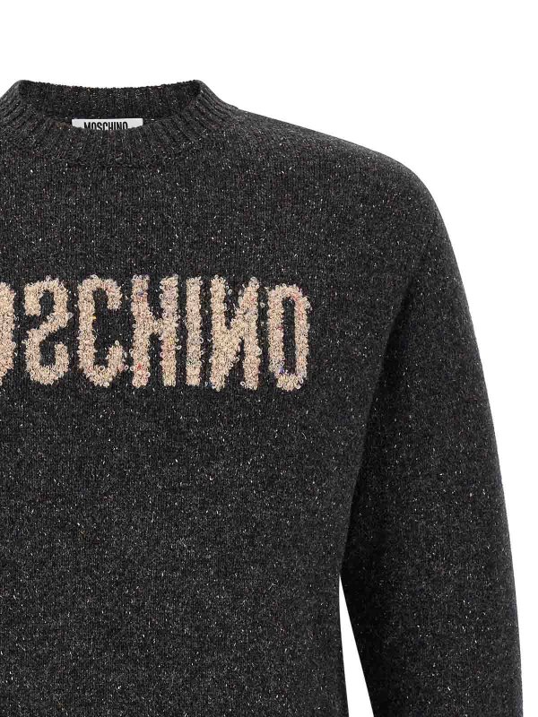 The Best Shops MOSCHINO: Pull col rond - Pull Col Rond - Gris