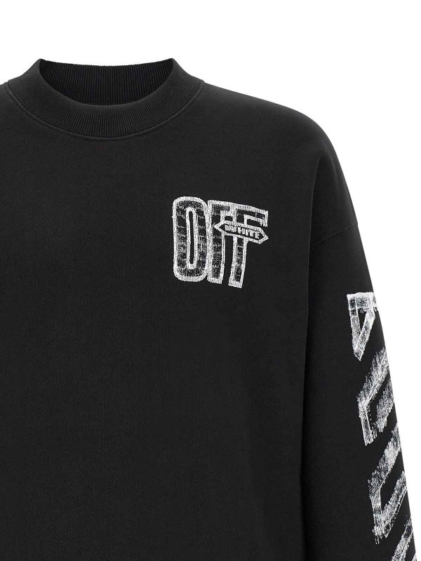 The Best Shops OFF-WHITE: スウェット＆セーター - スウェットシャツ/セーター - 黒