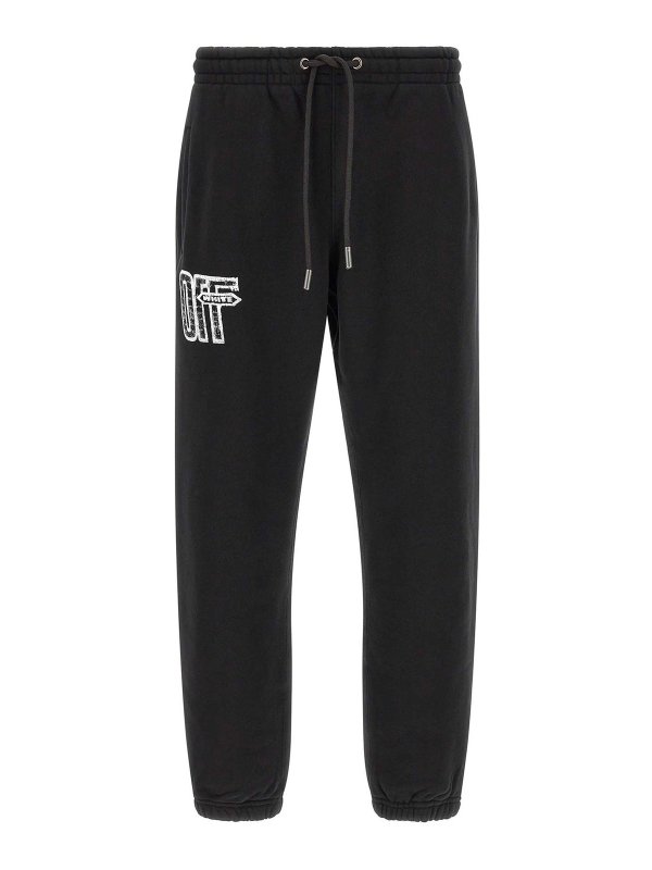 OFF-WHITE: tracksuit bottoms - motion arrow cuffed