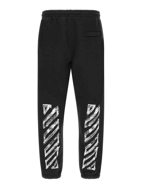 OFF-WHITE: tracksuit bottoms online - motion arrow cuffed