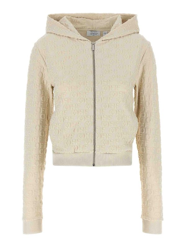 OFF-WHITE: Sweatshirts und Pullover - Sweatshirt - Beige