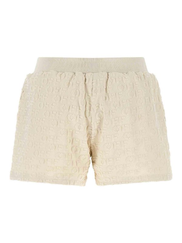 OFF-WHITE: Trousers Shorts online - terry
