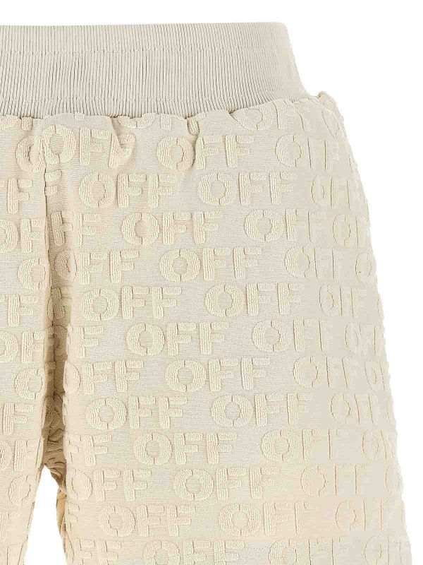 The Best Shops OFF-WHITE: Trousers Shorts - terry
