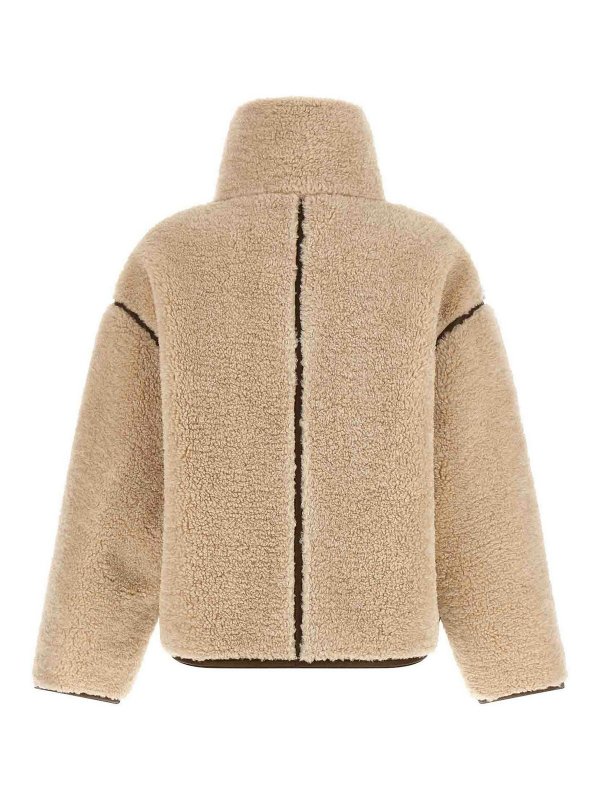 Pinko: Fur & Shearling Coats online - Teddy cropped jacket