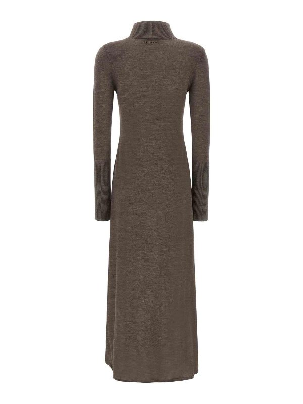 Pinko: Knielange Kleider online - Knielanges Kleid - Beige