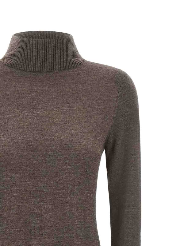 The Best Shops Pinko: Knielange Kleider - Knielanges Kleid - Beige