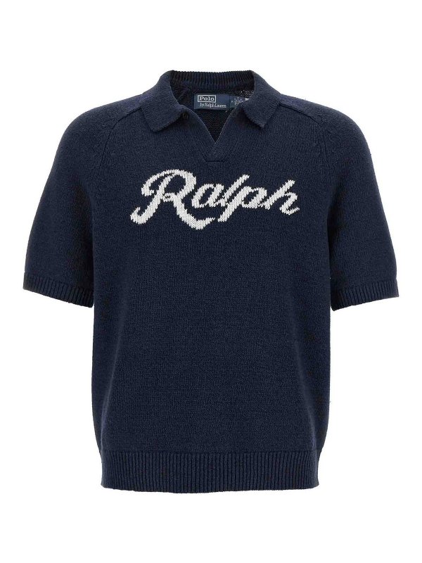 POLO RALPH LAUREN: クルーネック - クルーネック - ブルー