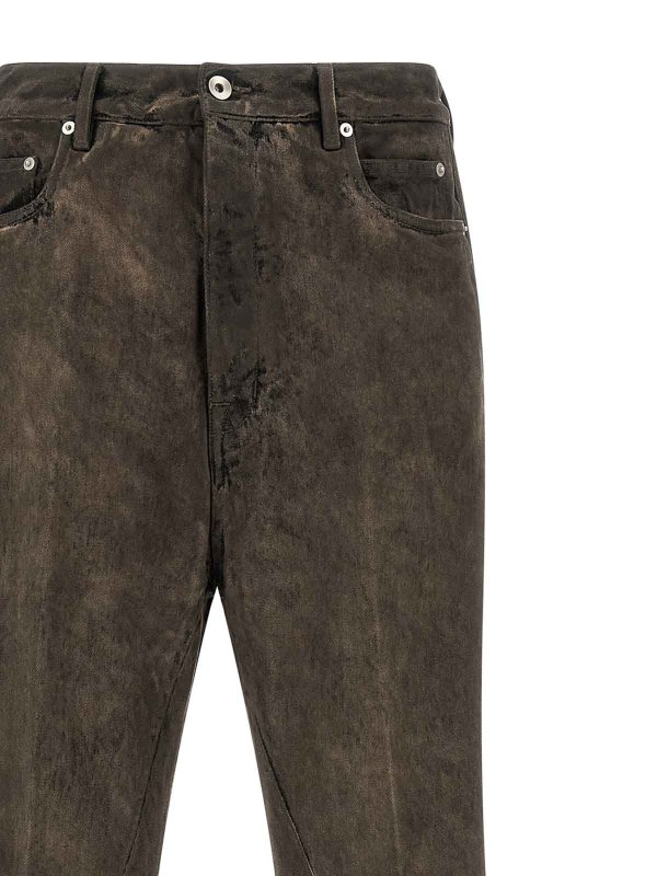 The Best Shops RICK OWENS: ブーツカットジーンズ - ブーツカットジーンズ - グレー