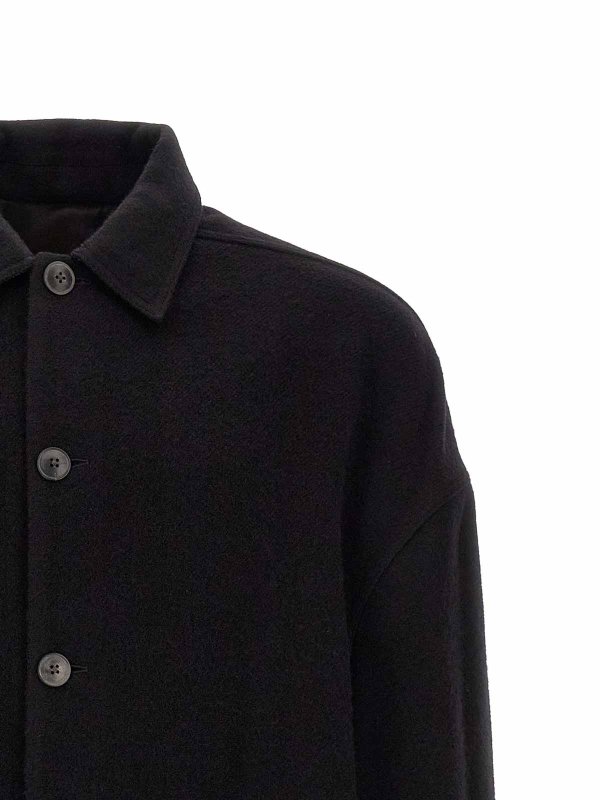 The Best Shops RICK OWENS: knee length coats - buttoned brad