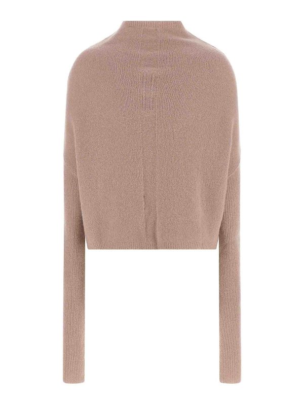 RICK OWENS: Strickpullover mit Rundhalsausschnitt online - Rundhalspullover - Nude
