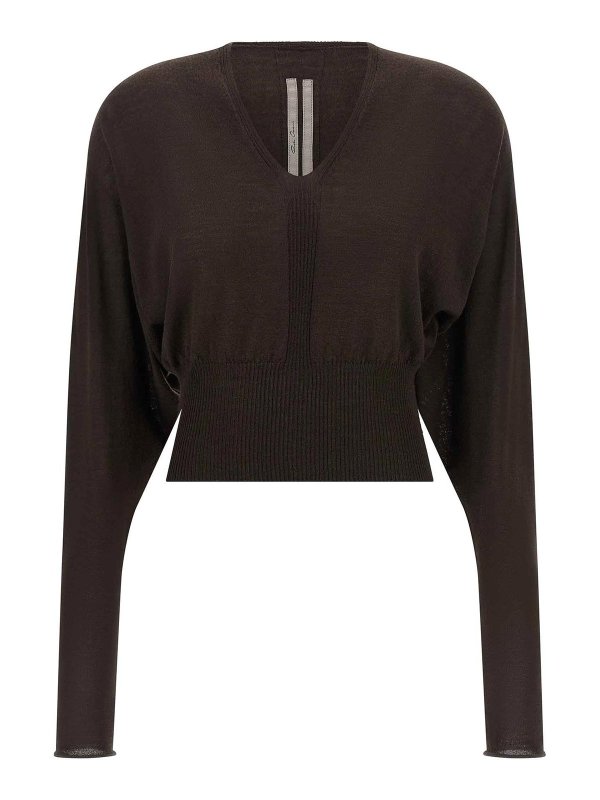 RICK OWENS: Tops & Tank tops - v cropped