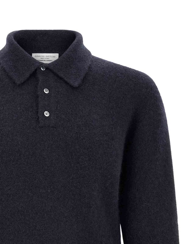 The Best Shops ROBERTO COLLINA: Polos  - Polo - Bleu