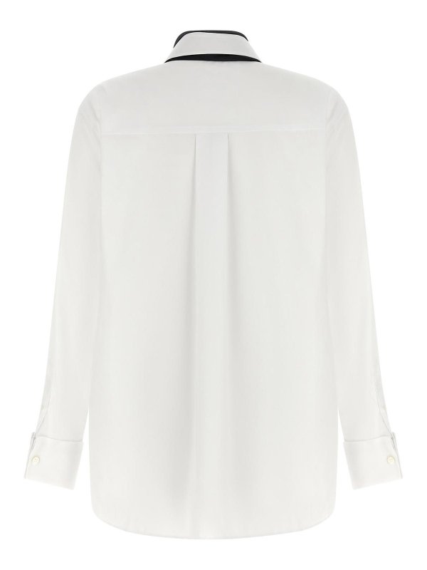 Sacai: camicie online - Camicia sciarpa