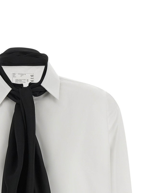 The Best Shops Sacai: camicie - Camicia sciarpa