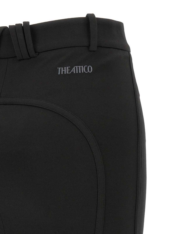 膝丈/ミディスカート - 黒 shop online: The Attico