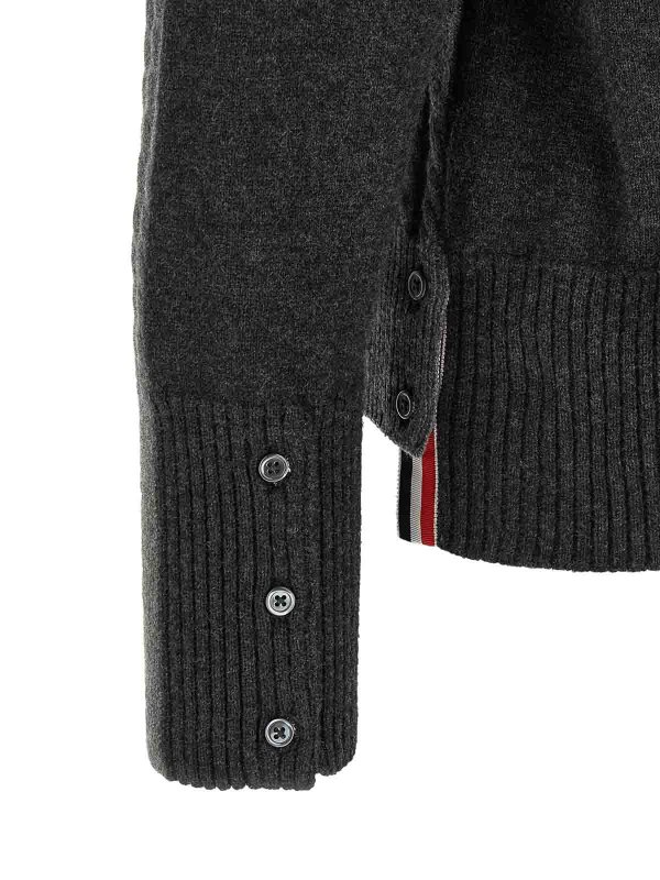 Cárdigan - Gris shop online: THOM BROWNE