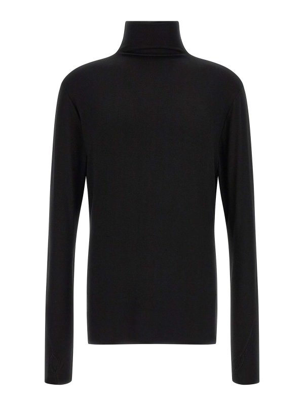 THOM KROM: Pull col rond - Pull Col Rond - Noir
