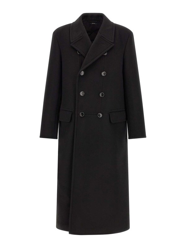 TOM FORD: トレンチコート - トレンチコート - 黒