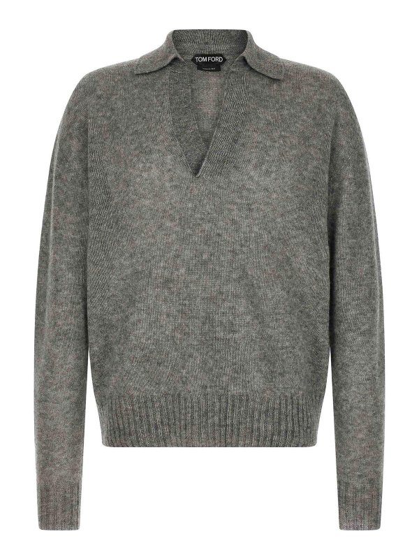 TOM FORD: polo - Polo in cashmere e seta