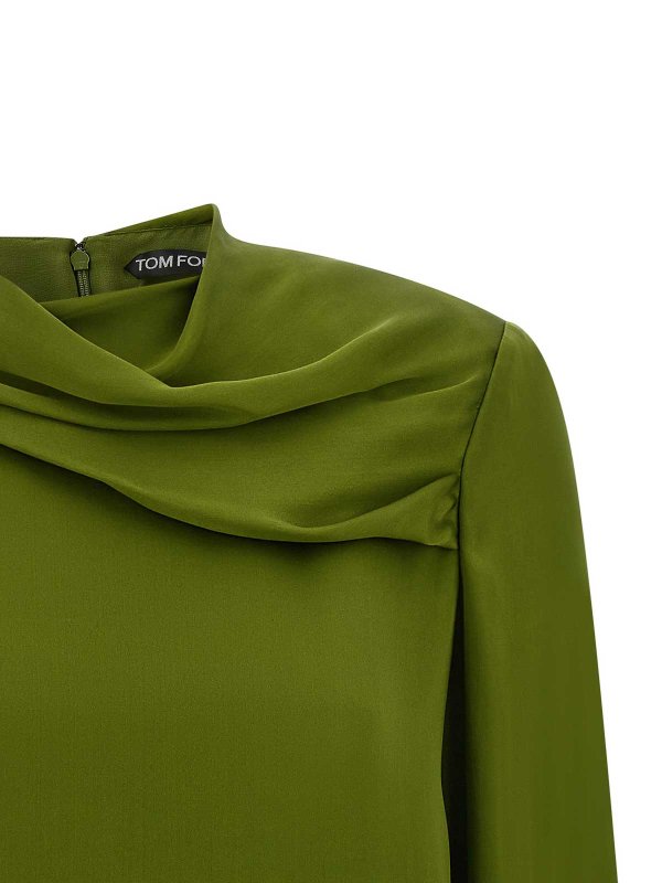 The Best Shops TOM FORD: blouses - Draped neck blouse