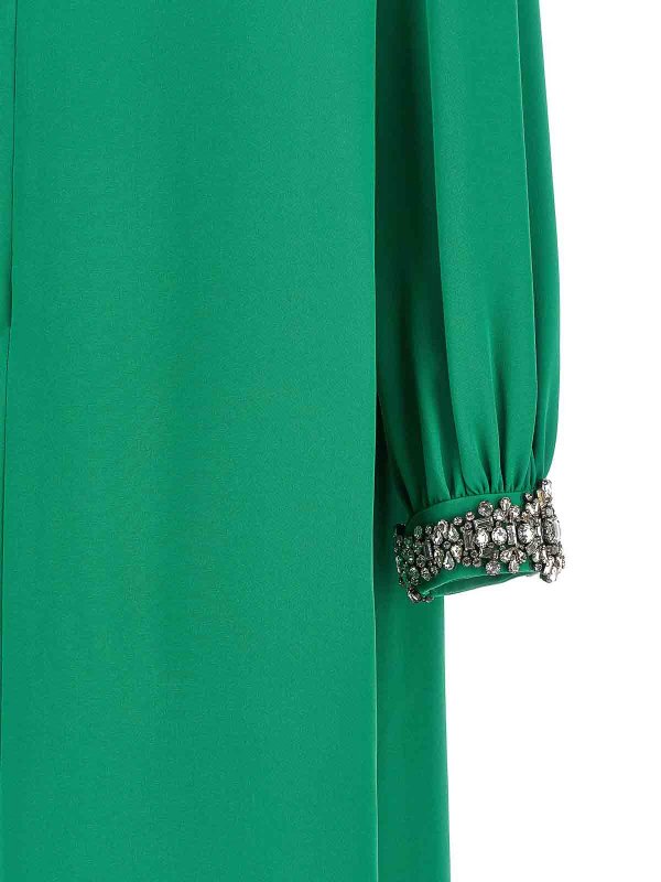 膝丈ドレス - 緑 shop online: VALENTINO GARAVANI