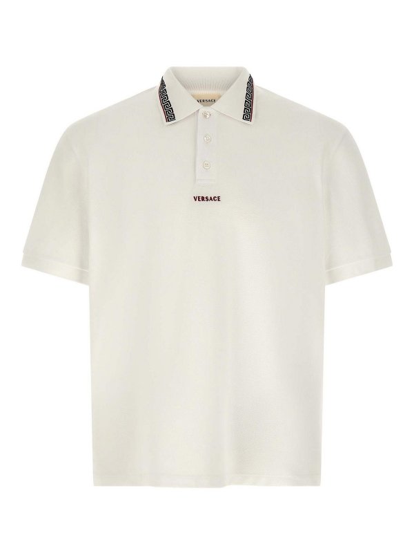 VERSACE: Poloshirts - Poloshirt - Weiß