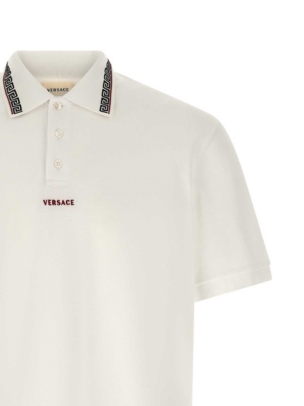 The Best Shops VERSACE: Poloshirts - Poloshirt - Weiß
