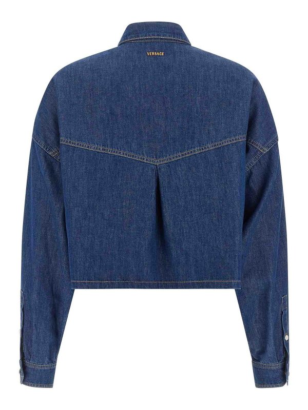 VERSACE: shirts online - Cropped shirt