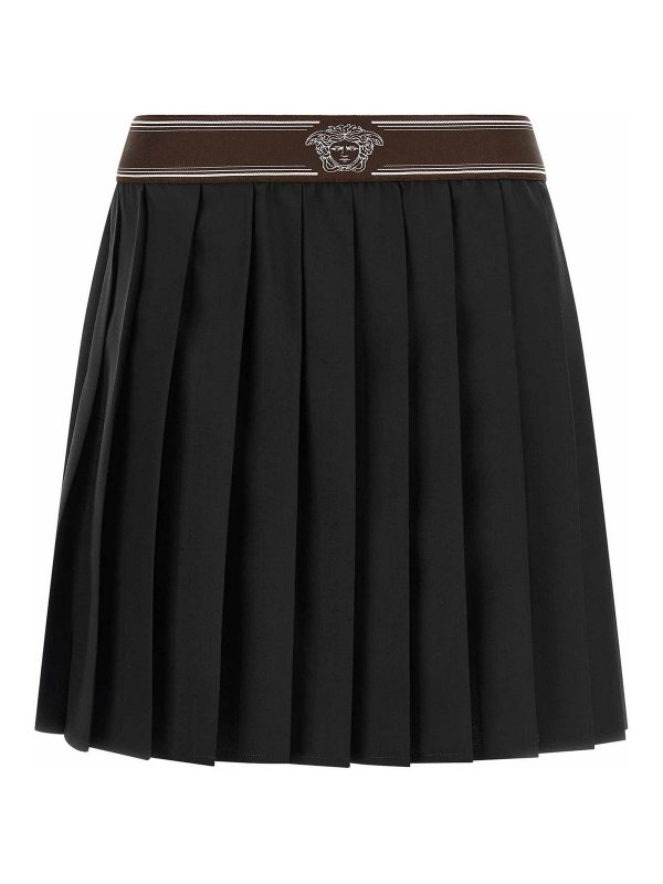 VERSACE: Knee length skirts & Midi - Pleated skirt
