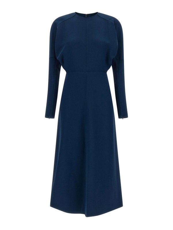 VICTORIA BECKHAM: ニーレングスドレス - 膝丈ドレス - ブルー