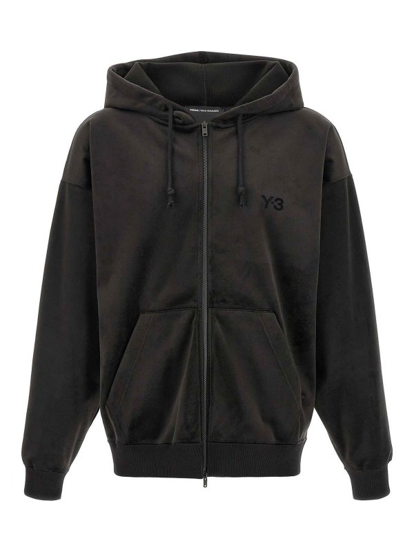 Y-3: Sudaderas y suéteres - Sudadera - Negro