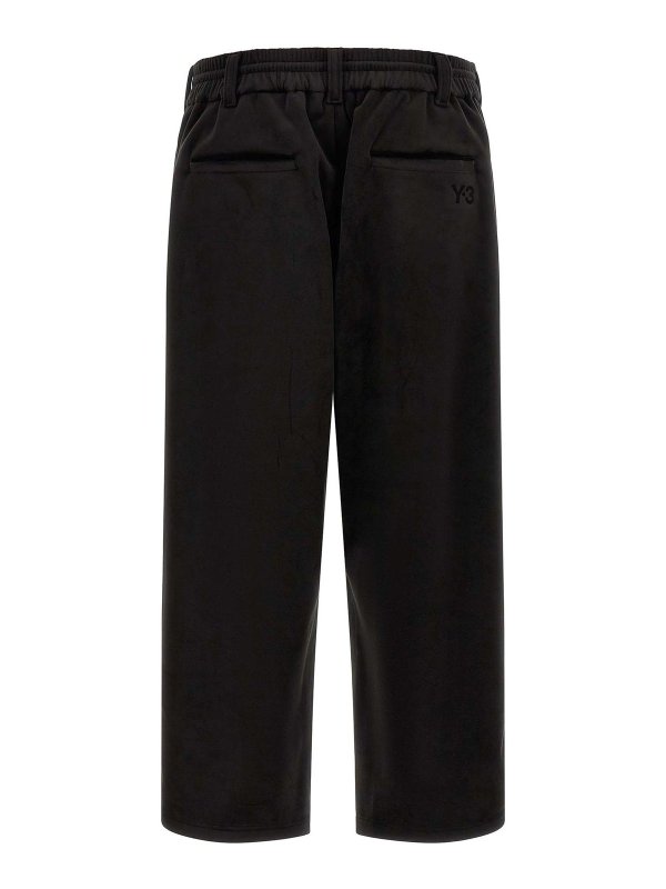 Y-3: tracksuit bottoms online - Velvet effect joggers