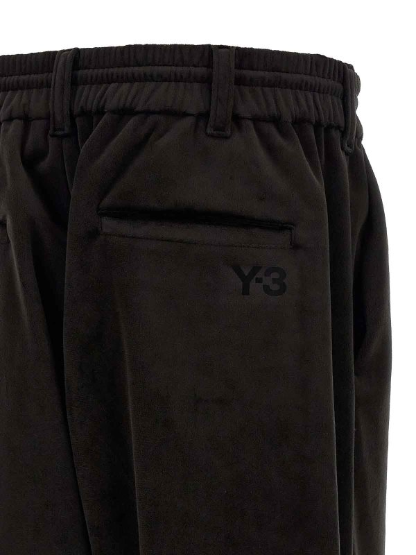 Velvet effect joggers shop online: Y-3