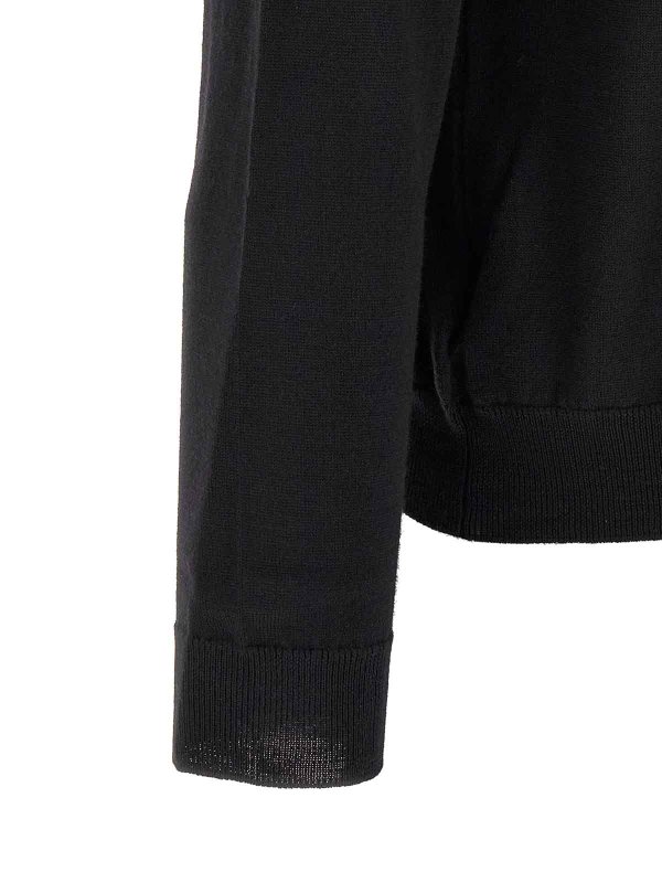 クルーネック - 黒 shop online: ZANONE
