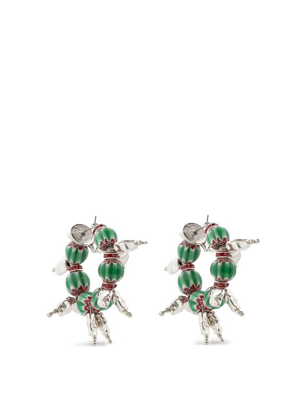 DRIES VAN NOTEN: Pendientes - Pendientes - Plata