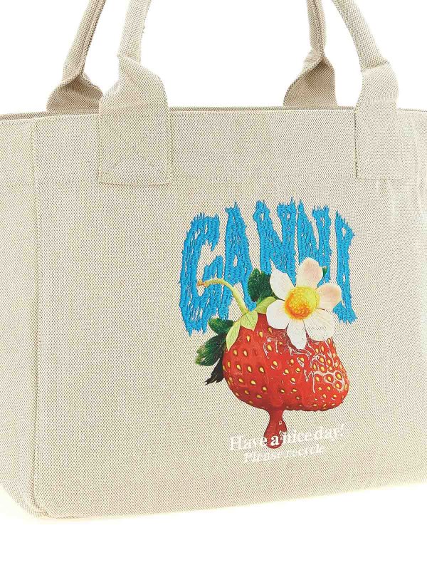 The Best Shops GANNI: Handtaschen - Shopper - Beige