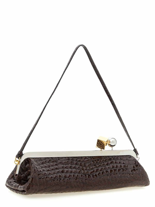 JACQUEMUS: Clutch online - Pochette - Marron