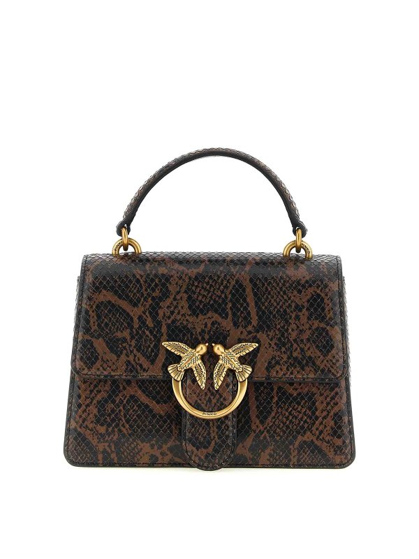 Pinko: Handtaschen - Shopper - Braun