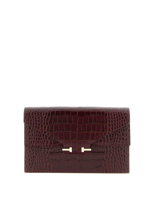 TOM FORD: クラッチバッグ - クラッチバッグ - ダークレッド