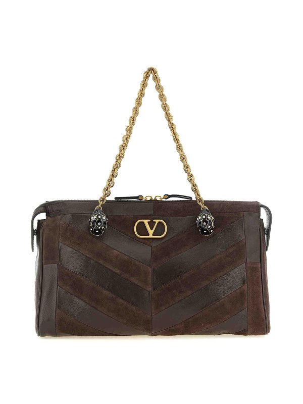 VALENTINO GARAVANI: ショルダーバッグ - ショルダーバッグ - ブラウン