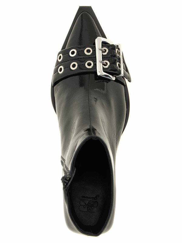 アンクルブーツ - 黒 shop online: GANNI