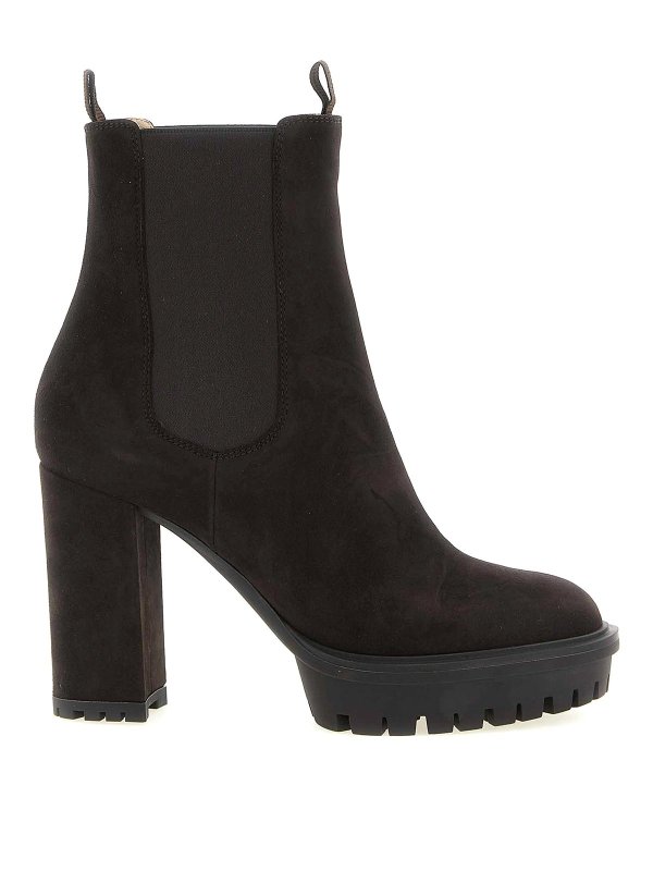 Gianvito Rossi: Bottines - Bottines - Marron