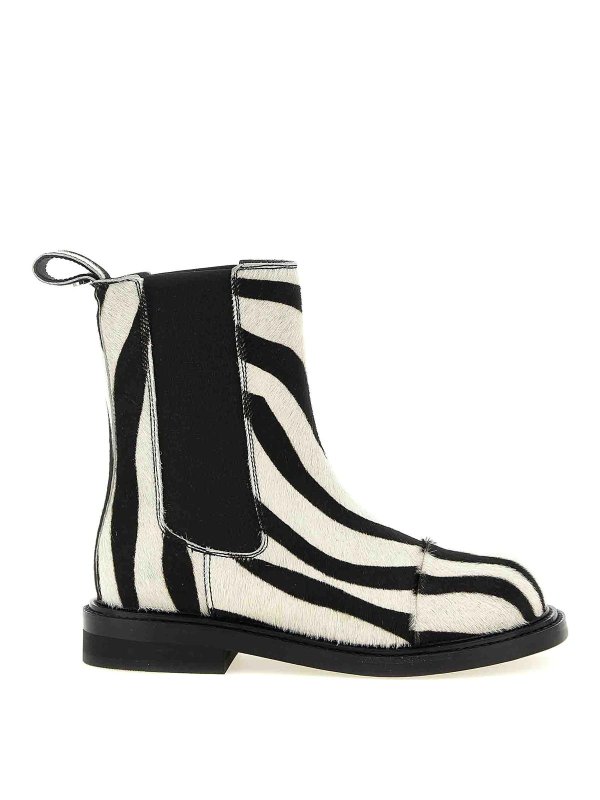 MOSCHINO: Botines - Botines - Blanco